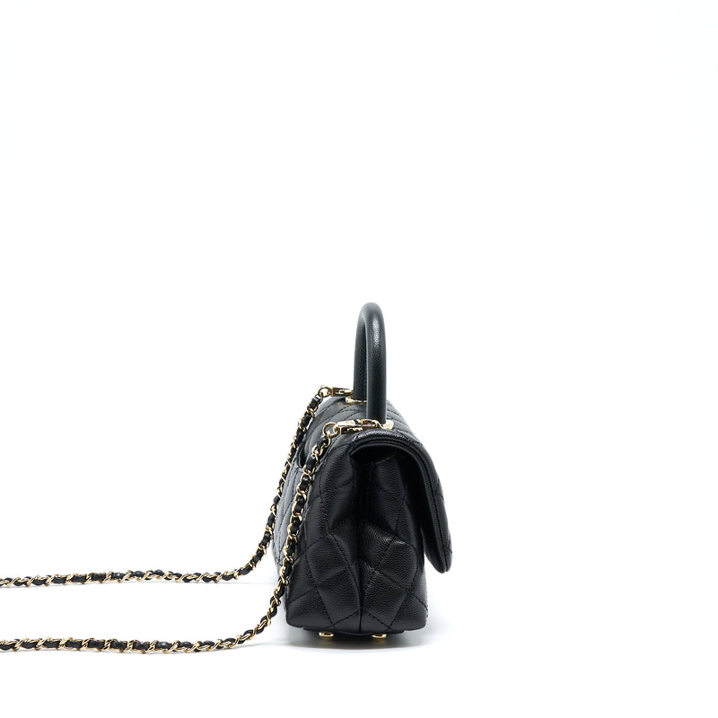 Chanel Mini Coco Handle Caviar Black LGHW