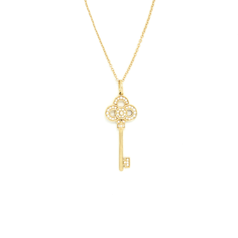 Tiffany crown key on sale necklace