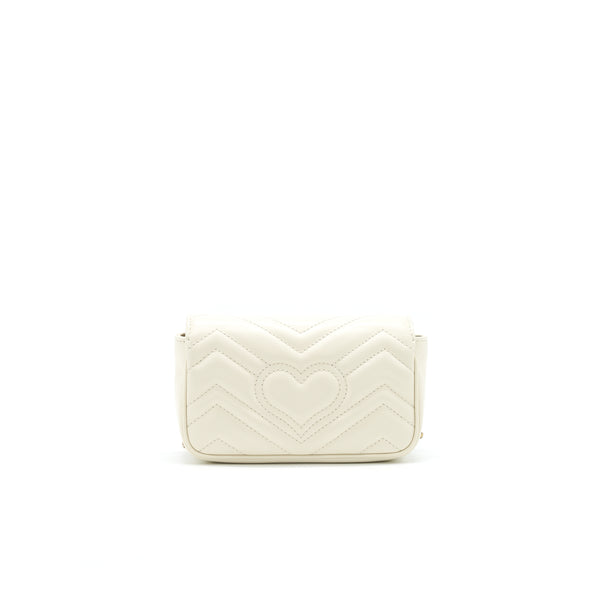 Gucci GG Marmont Super Mini Bag in White