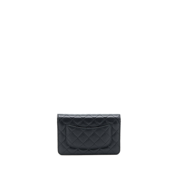 Chanel Classic Wallet On Chain Caviar Black GHW (Microchip)