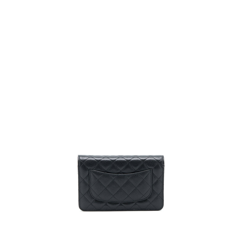 Chanel Classic Wallet On Chain Caviar Black GHW (Microchip)