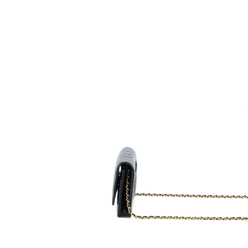 Chanel Classic Wallet On Chain Caviar Black GHW (Microchip)