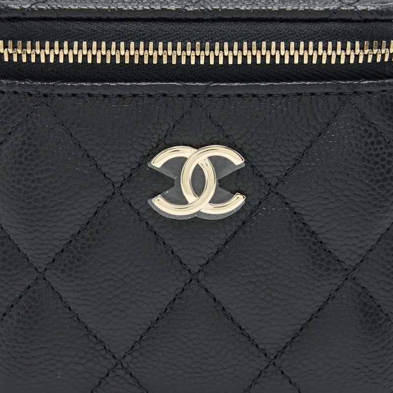 Chanel Mini Vanity With Chain Caviar Black LGHW