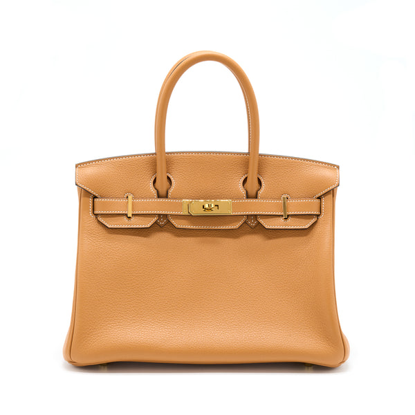 Hermes Birkin 30 Novillo 1H Toffee GHW Stamp D