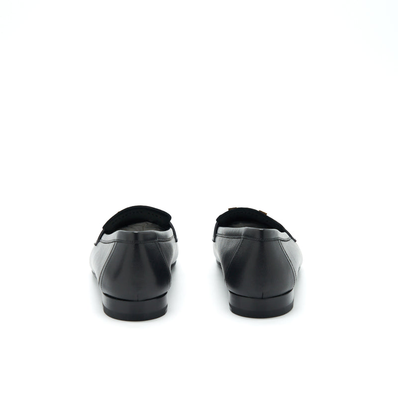 Hermes Size 39 Paris Loafer Black GHW