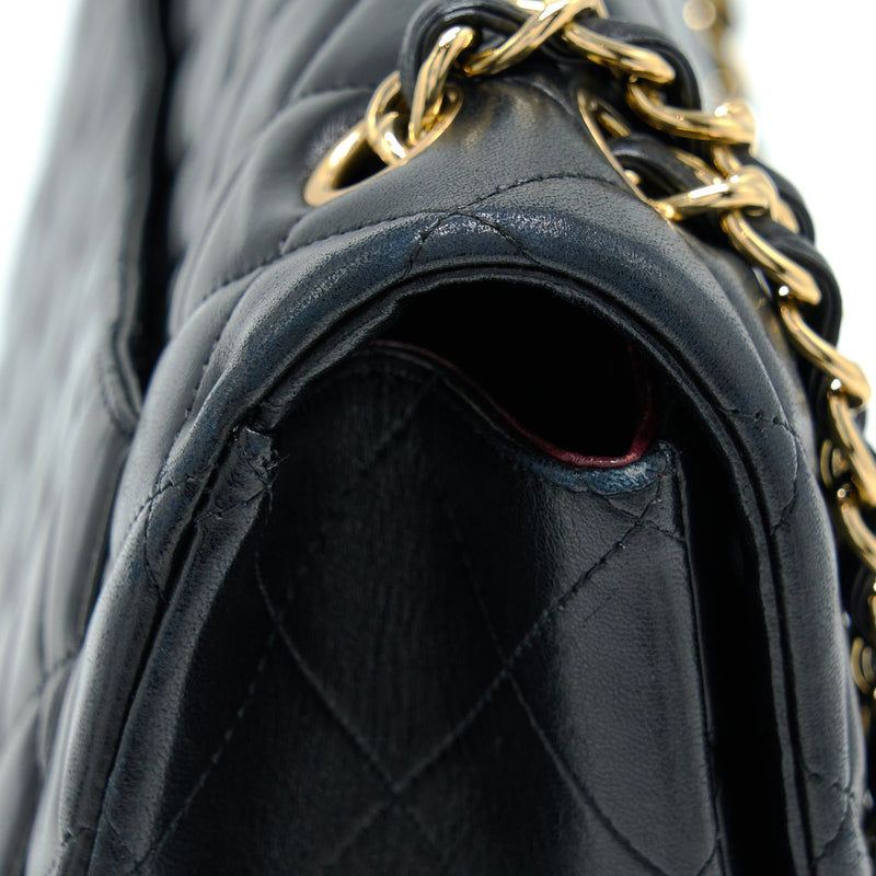 Chanel Maxi Classic Flap Bag Lambskin Black GHW