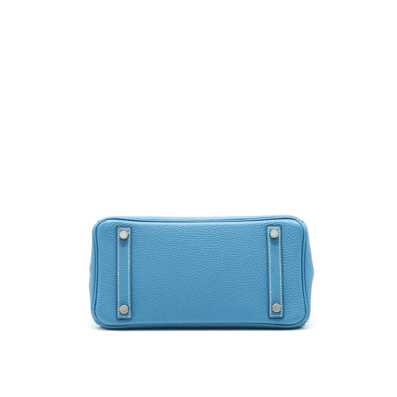 Hermes Birkin 25 Togo Blue Jeans SHW Square L