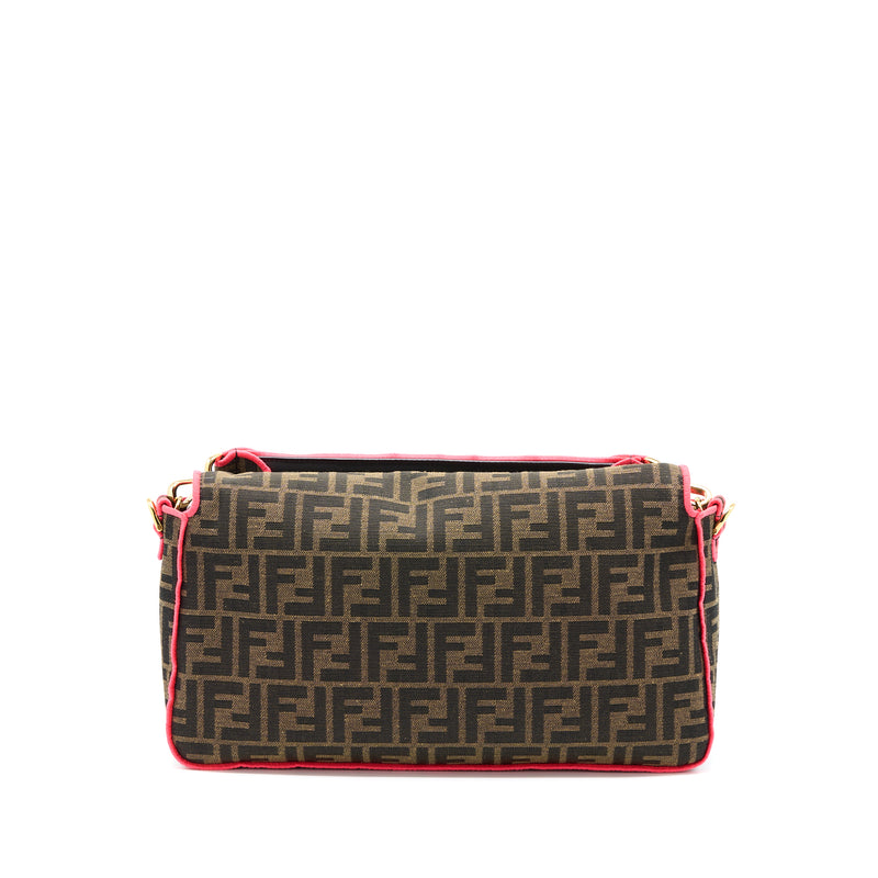 Fendi Buguette Shoulder Bag FF Jacquard Fabric/Multicolour GHW