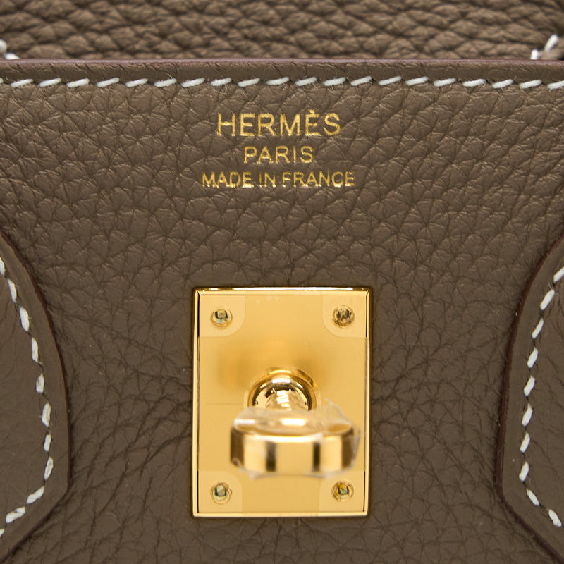 Hermes Birkin 25 Togo Gold GHW Stamp Z