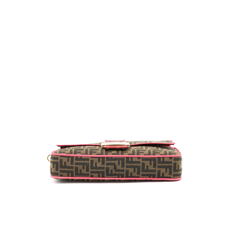 Fendi Buguette Shoulder Bag FF Jacquard Fabric/Multicolour GHW