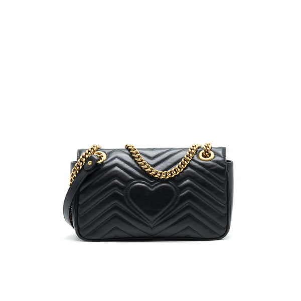 GUCCI GG MARMONT SMALL SHOULDER BAG BLACK