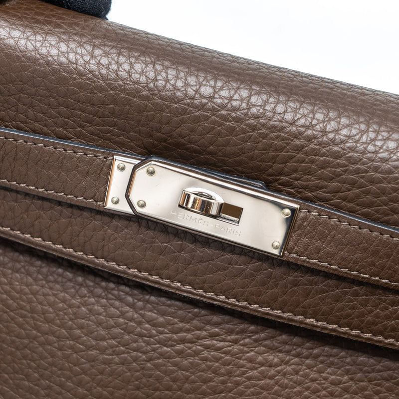 Hermes Kelly 28 Clemence Brown SHW Stamp Square L