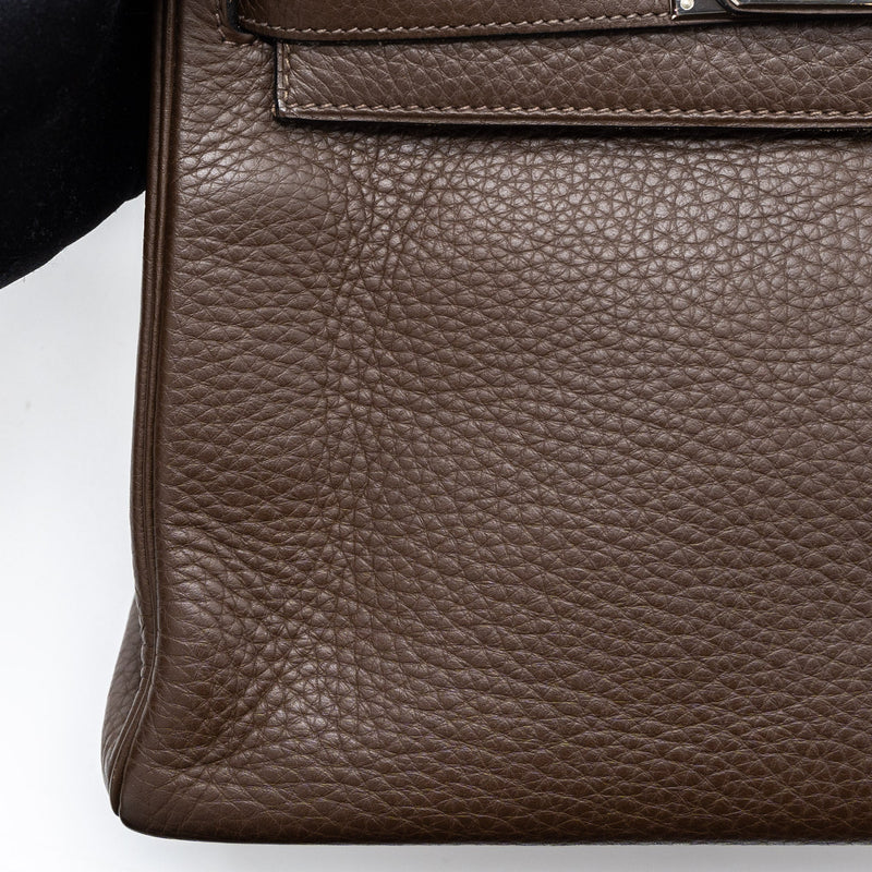 Hermes Kelly 28 Clemence Brown SHW Stamp Square L