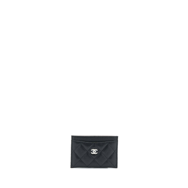 Chanel Classic Card Holder Caviar Black SHW