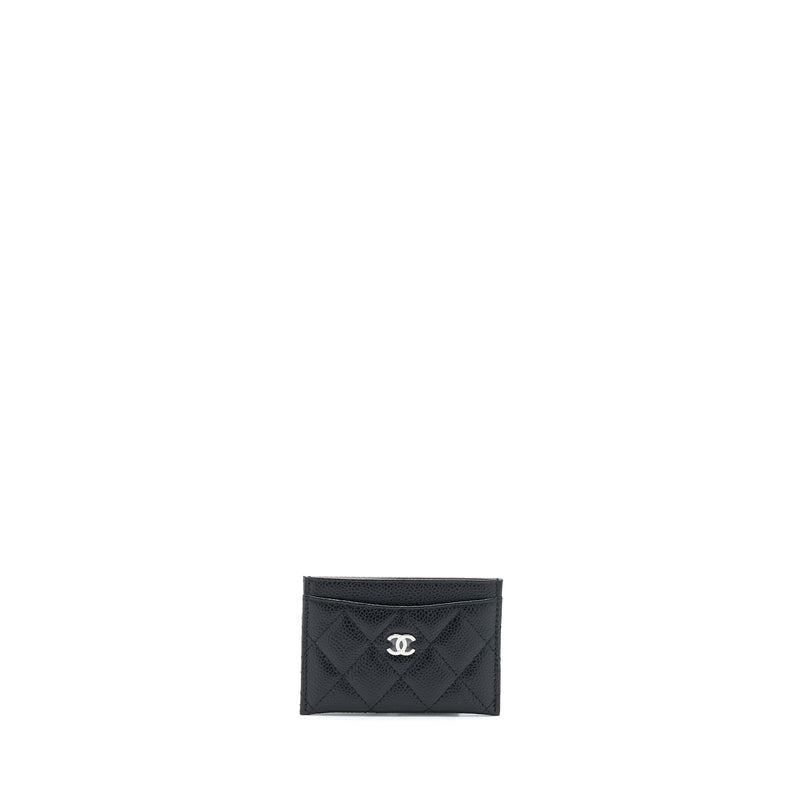 Chanel Classic Card Holder Caviar Black SHW