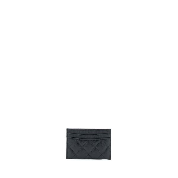 Chanel Classic Card Holder Caviar Black SHW
