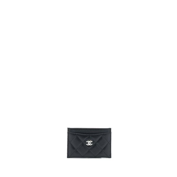 Chanel Classic Card Holder Caviar Black SHW