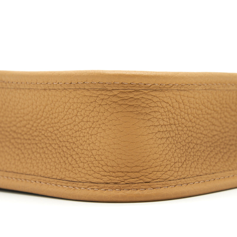 Hermes Mini Evelyne Clemence Biscuit/Camel GHW Stamp Z