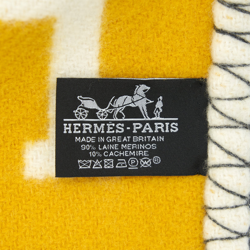 Hermes Avalon Throw Blanket Gris/Soleil