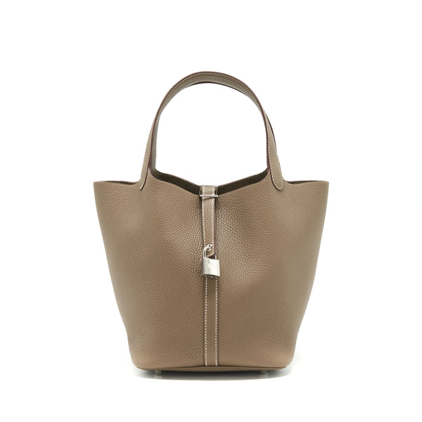 Hermes picotin 22 Lock bag Etoupe SHW Stamp Z