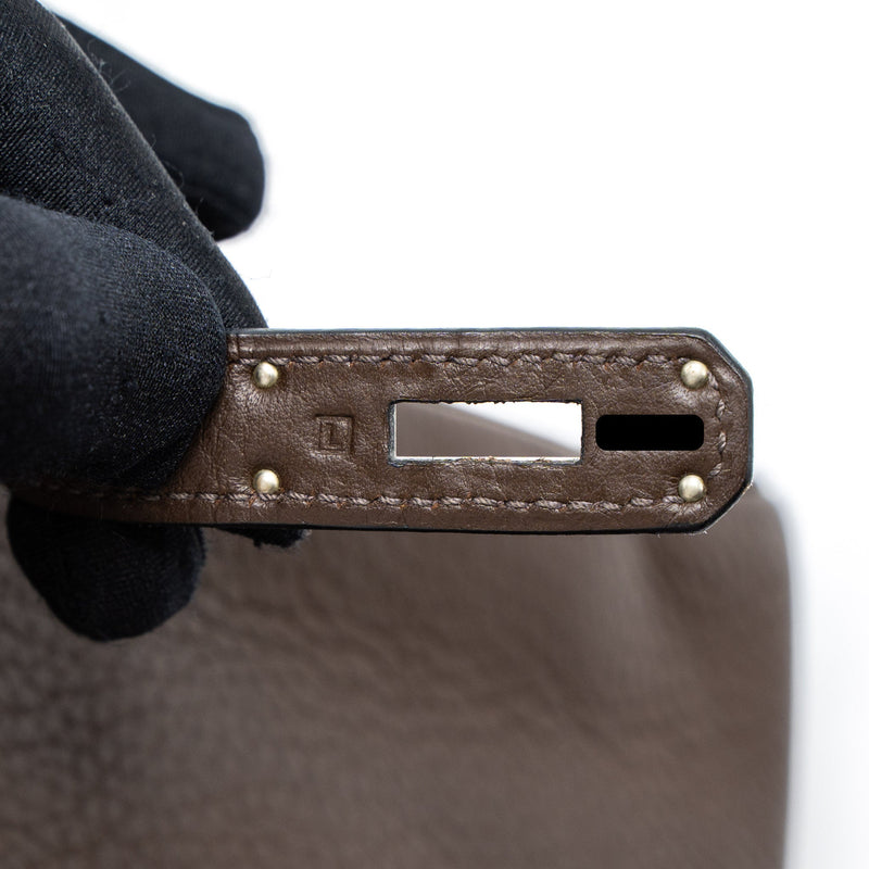 Hermes Kelly 28 Clemence Brown SHW Stamp Square L