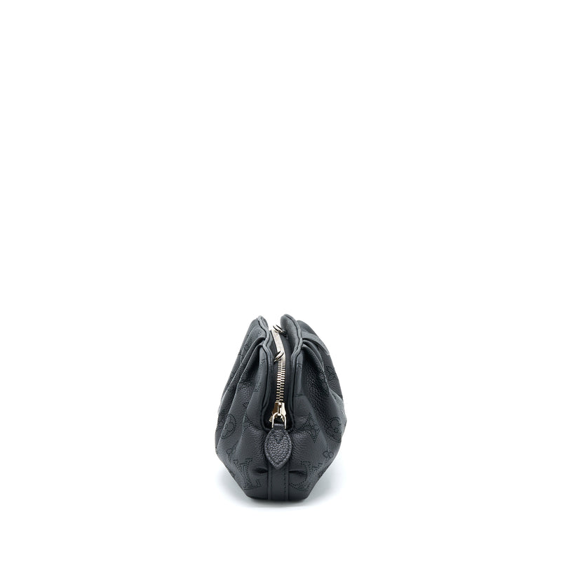Louis Vuitton Monogram Mahina Scala Mini Pouch w/ Strap - Black