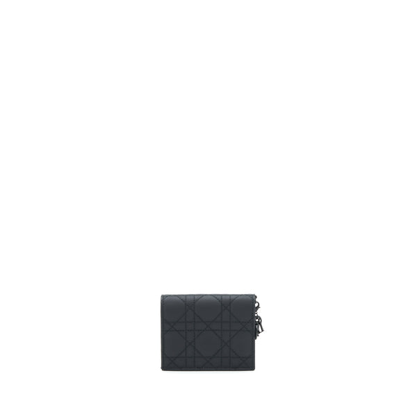 Dior Flap card Holder Calfskin so black