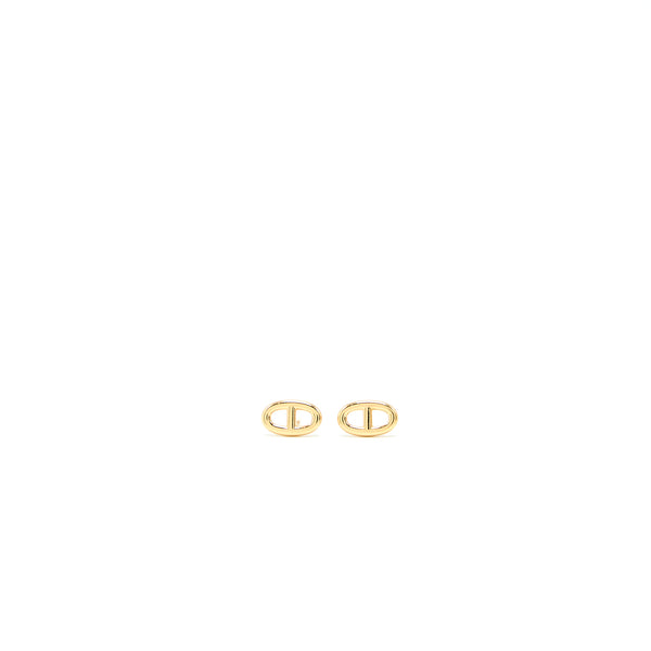 Hermes Very Small Model Chaine D’ancre Earrings Rose Gold