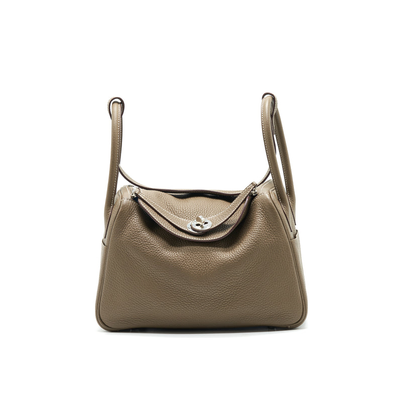 HERMES LINDY 26 Bag Etoupe with SHW