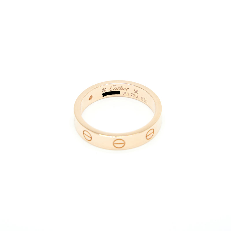 Cartier Size 55 Love Ring with One Diamond Rose Gold
