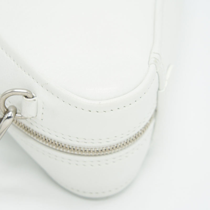 Balenciaga Triangle Mini Chain crossbody Bag White