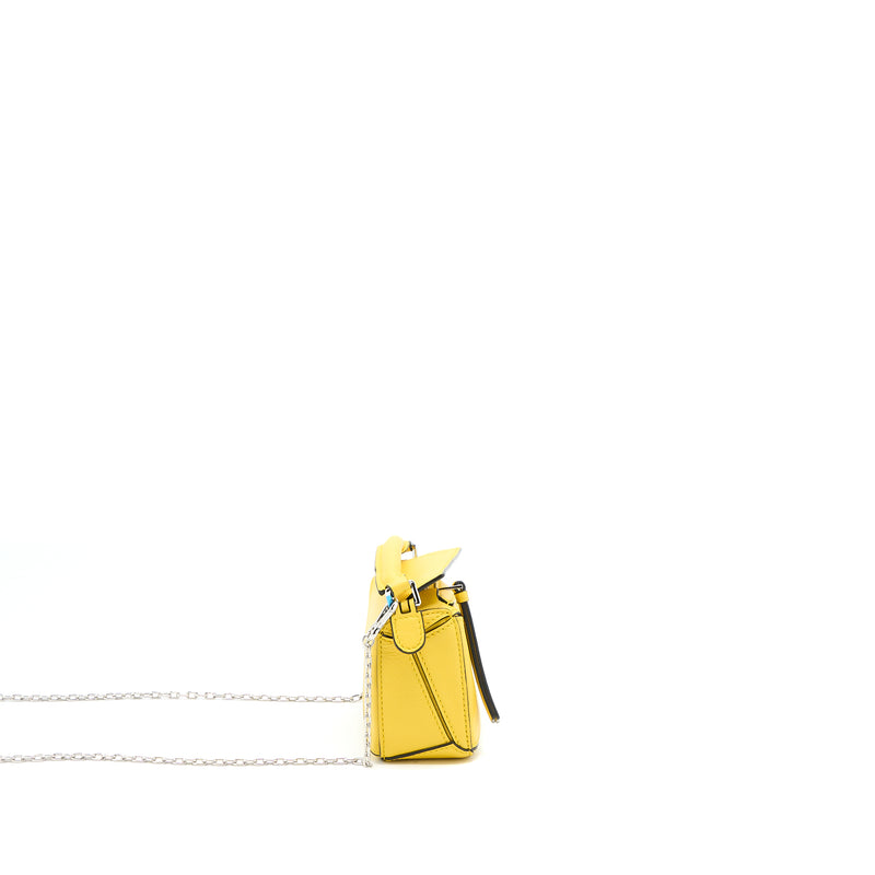 Loewe Nano Puzzle Calfskin Yellow SHW