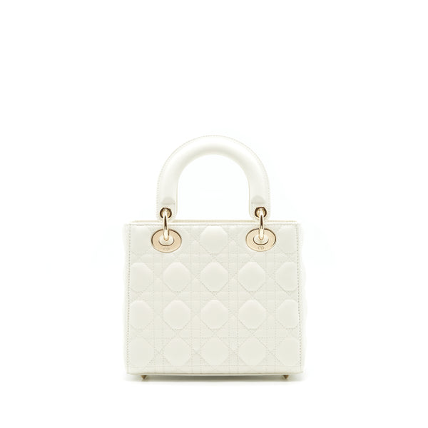 Dior Small Lady Dior my ABCDior Bag WHITE LGHW