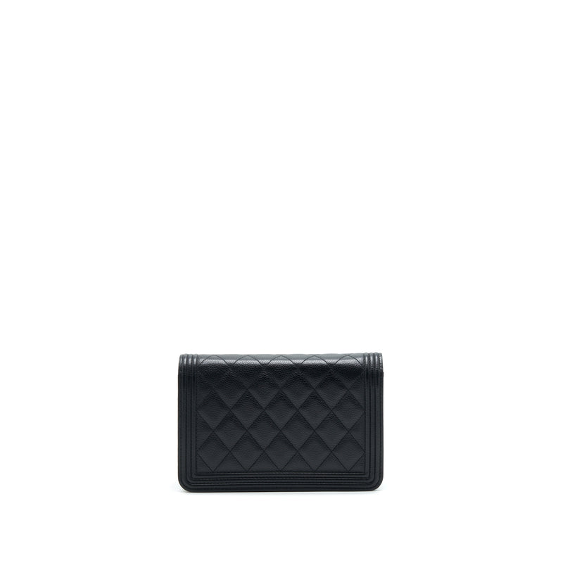 Chanel Leboy Wallet On Chain WOC Caviar Black GHW