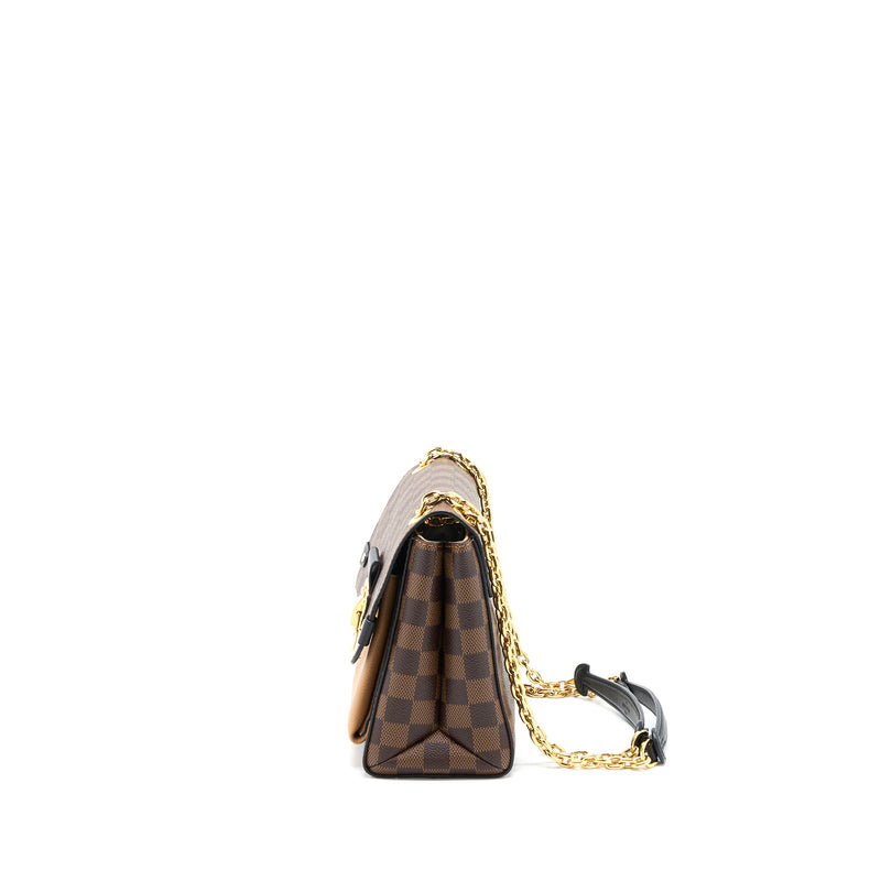 LV Louis Vuitton Damier Ebene Canvas Vavin Chain Wallet Bag