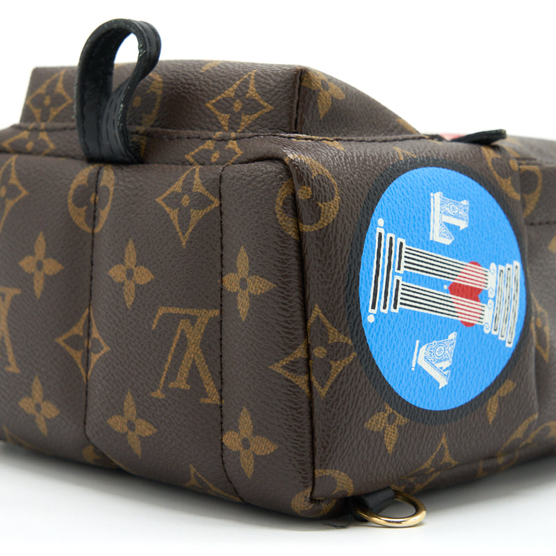 Louis Vuitton Mini Palm Backpack Spring Limited Edition Monogram Canvas GHW