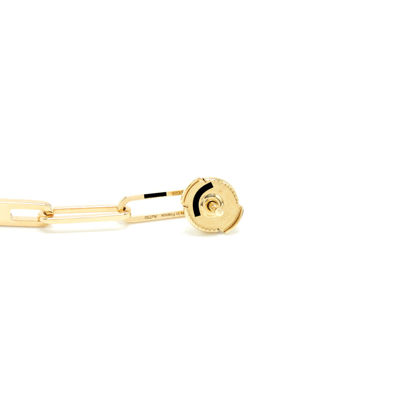 Hermes Kelly Chain Earrings Very Small Model Yellow Gold