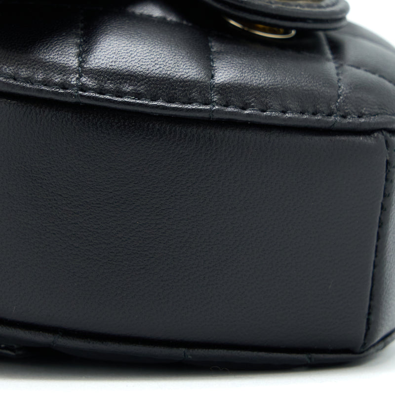 CHANEL 22S Heart Belt Bag Lambskin Black LGHW