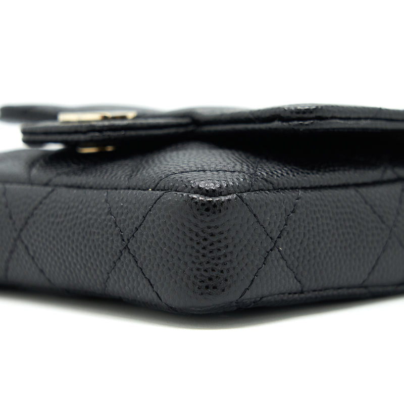 Chanel 21B Belt Bag Caviar Black LGHW