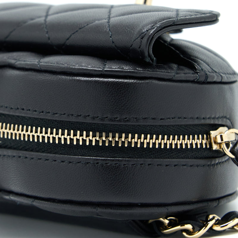 CHANEL 22S Heart Belt Bag Lambskin Black LGHW