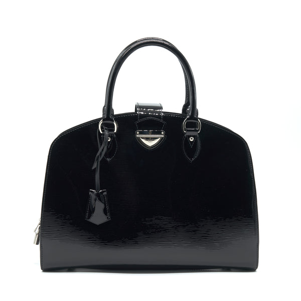 Louis Vuitton EPI Tote Bag Patent Leather Black SHW