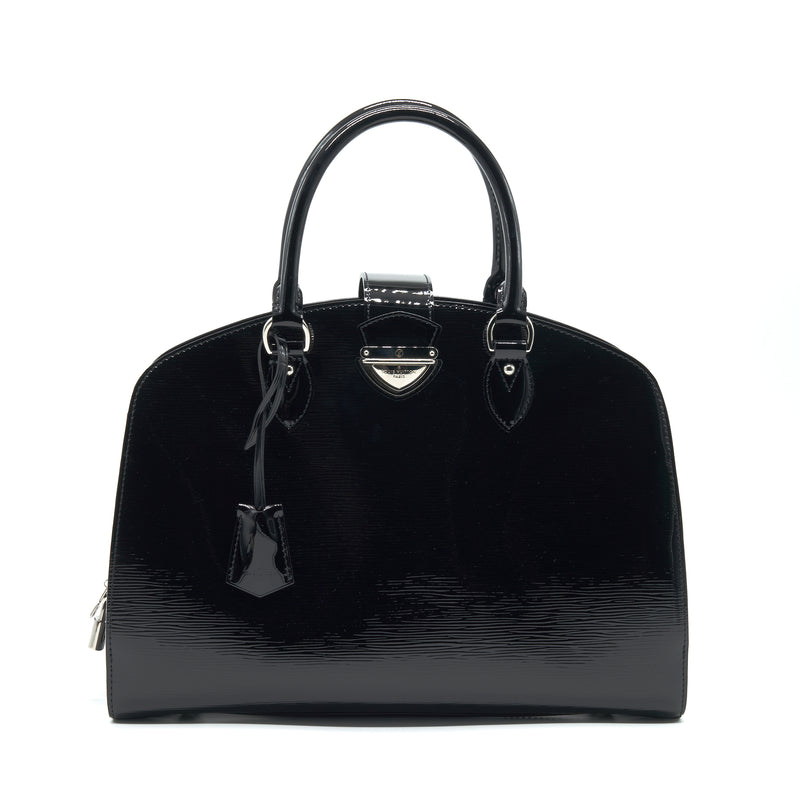 Louis Vuitton EPI Tote Bag Patent Leather Black SHW