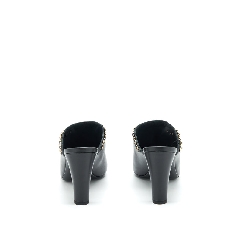 Chanel Size 39 Mules Black