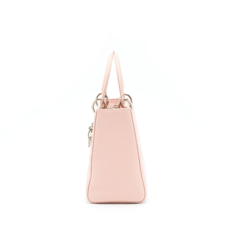 Dior Medium Lady Dior Calfskin Light Pink SHW