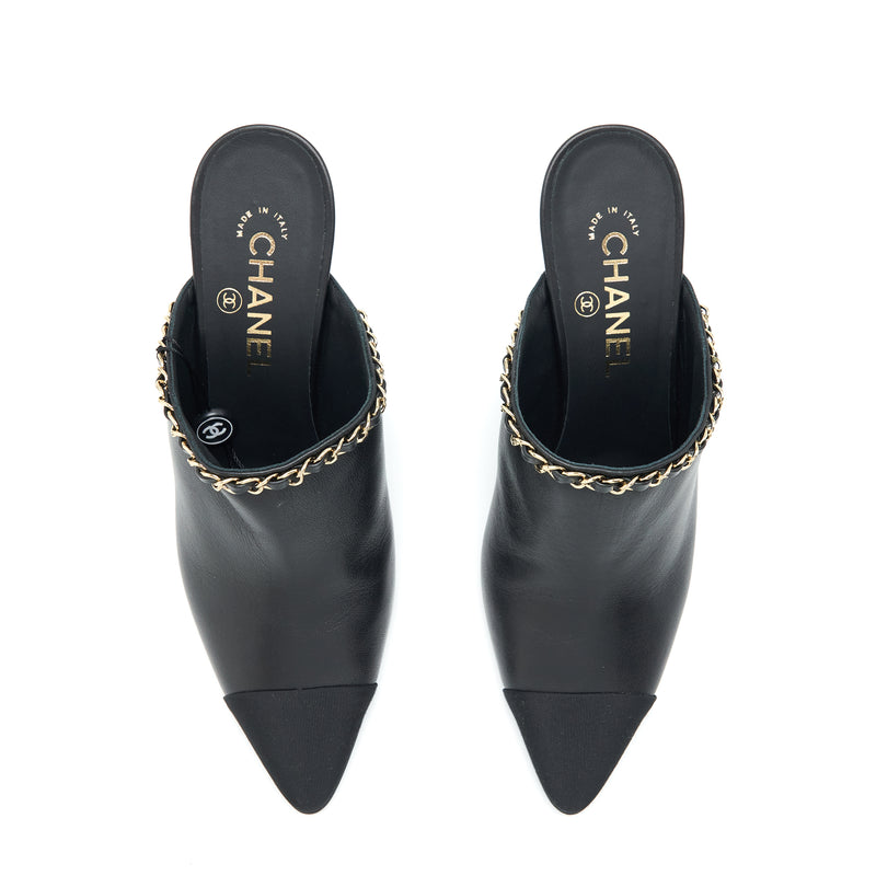 Chanel Size 39 Mules Black