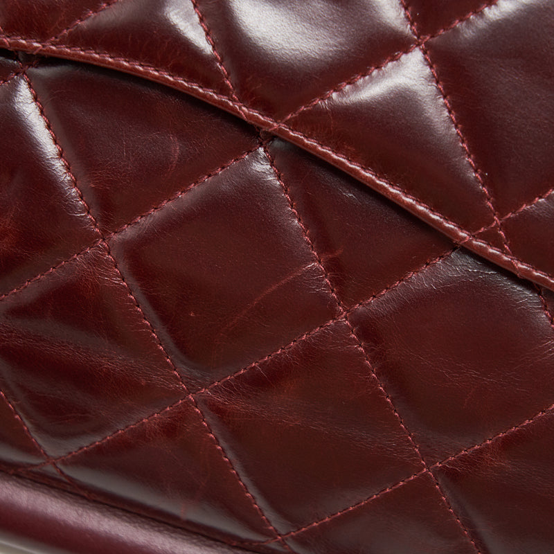 Chanel Quilted Shoulder Flap Bag Lambskin Red GHW