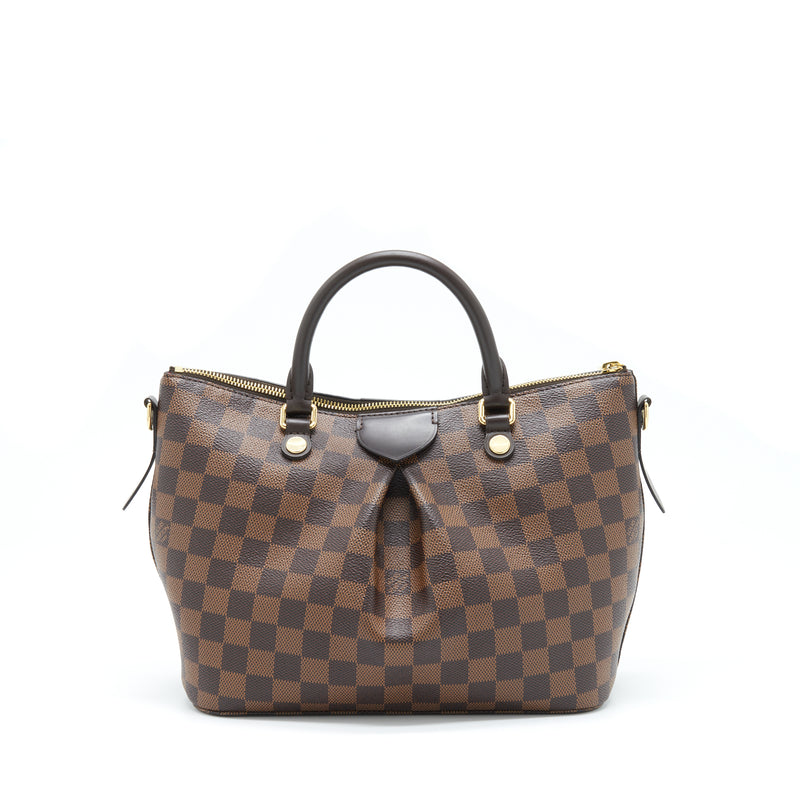 Authentic Louis Vuitton Damier Ebene Canvas Siena mm Handbag