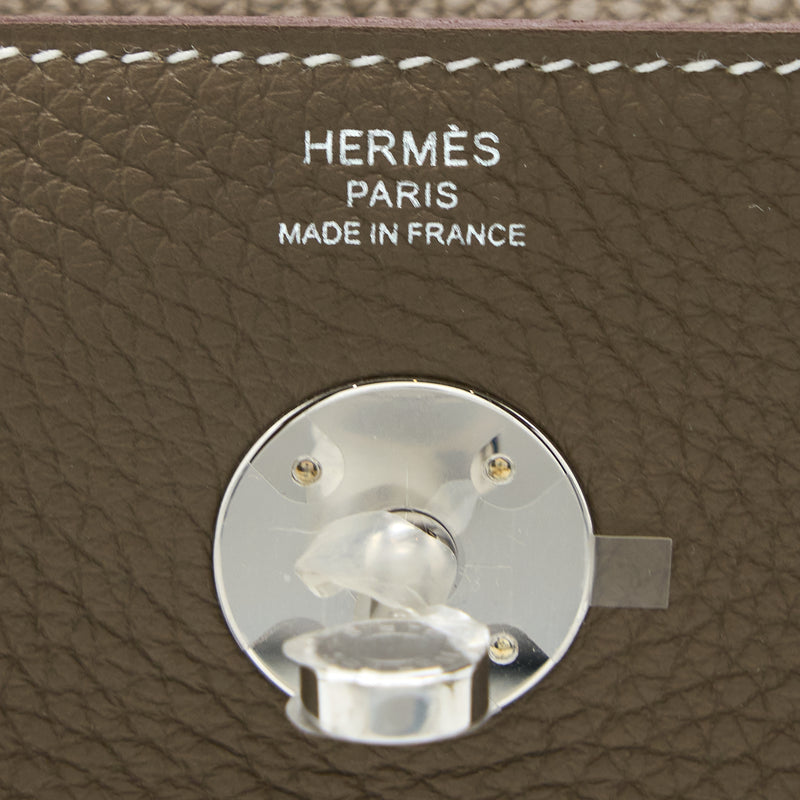 Hermes Lindy 26 Clemence Etoupe SHW Stamp U