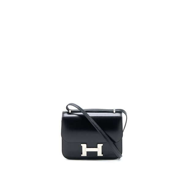 Hermes Mini Constance Box Black SHW Stamp Z