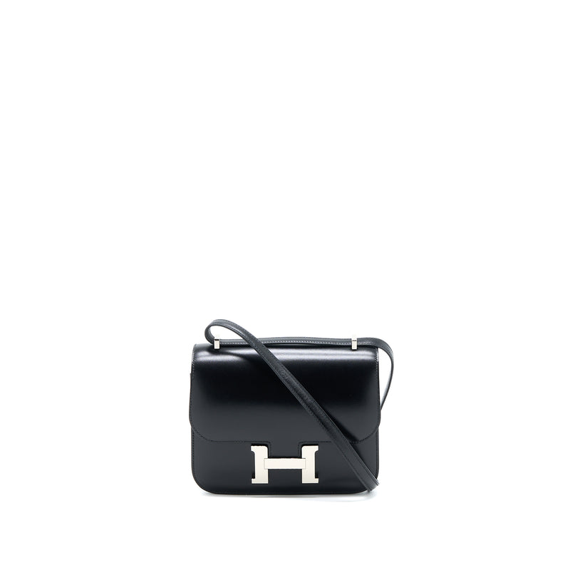 Hermes Mini Constance Box Black SHW Stamp Z